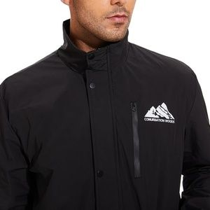 Conurbation Woods Mens Sport Rain Jacket - Small - Black